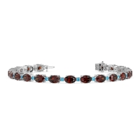 Oval and Round 7 Inch Bracelet
