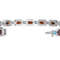 Oval and Round 7 Inch Bracelet