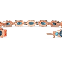 Oval and Round 7 Inch Bracelet