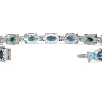 Oval and Round 7 Inch Bracelet