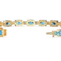 Oval and Round 7 Inch Bracelet