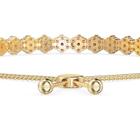 Adjustable Fleur Gemstone Bracelet