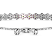 Adjustable Fleur Gemstone Bracelet