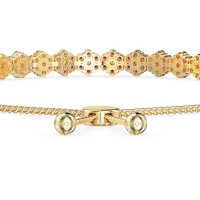 Adjustable Fleur Gemstone Bracelet