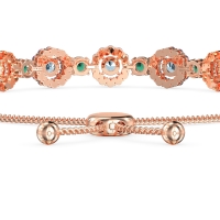 Bolo Gemstone Circle Link Bracelet