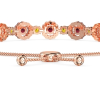 Bolo Gemstone Circle Link Bracelet