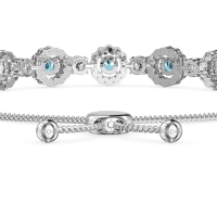 Bolo Gemstone Circle Link Bracelet