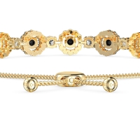 Bolo Gemstone Circle Link Bracelet