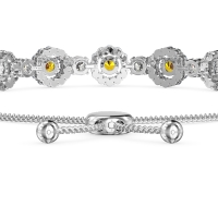 Bolo Gemstone Circle Link Bracelet