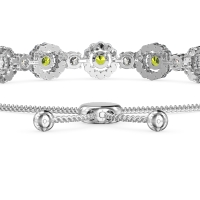 Bolo Gemstone Circle Link Bracelet