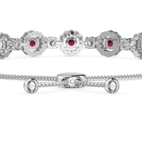 Bolo Gemstone Circle Link Bracelet