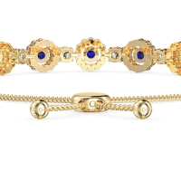 Bolo Gemstone Circle Link Bracelet
