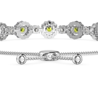 Bolo Gemstone Circle Link Bracelet