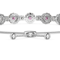 Bolo Gemstone Circle Link Bracelet