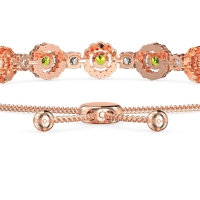 Bolo Gemstone Circle Link Bracelet