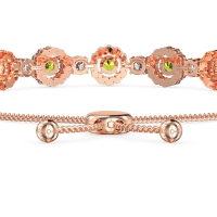 Bolo Gemstone Circle Link Bracelet