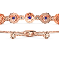 Bolo Gemstone Circle Link Bracelet