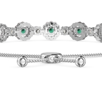 Bolo Gemstone Circle Link Bracelet