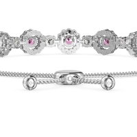Bolo Gemstone Circle Link Bracelet
