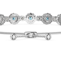 Bolo Gemstone Circle Link Bracelet