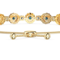 Bolo Gemstone Circle Link Bracelet