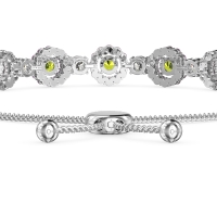 Bolo Gemstone Circle Link Bracelet