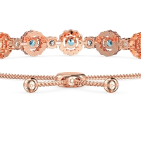 Bolo Gemstone Circle Link Bracelet
