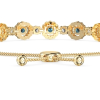 Bolo Gemstone Circle Link Bracelet
