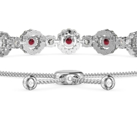 Bolo Gemstone Circle Link Bracelet