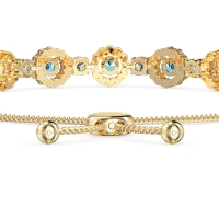 Bolo Gemstone Circle Link Bracelet