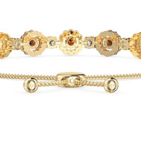 Bolo Gemstone Circle Link Bracelet