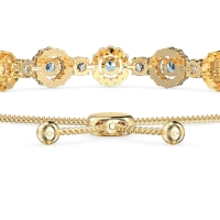 Bolo Gemstone Circle Link Bracelet
