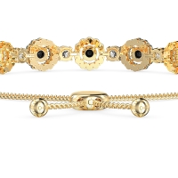 Bolo Gemstone Circle Link Bracelet