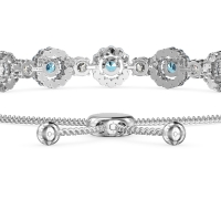 Bolo Gemstone Circle Link Bracelet