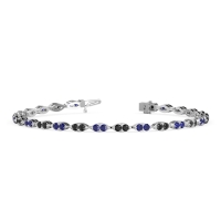 Marquise Shape Eternity Link Bracelet