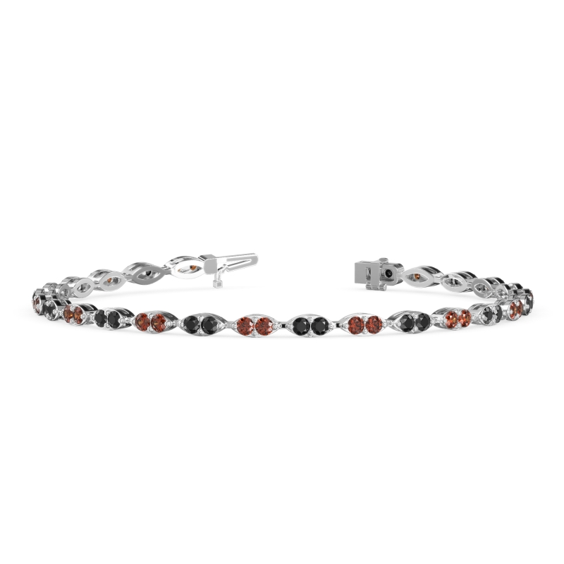 Marquise Shape Eternity Link Bracelet