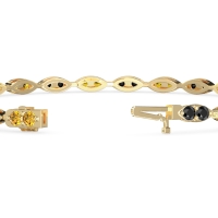 Marquise Shape Eternity Link Bracelet