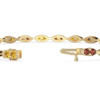 Marquise Shape Eternity Link Bracelet