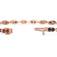 Marquise Shape Eternity Link Bracelet