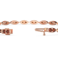 Marquise Shape Eternity Link Bracelet