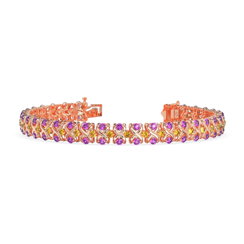 Infinity Gemstone Bracelet