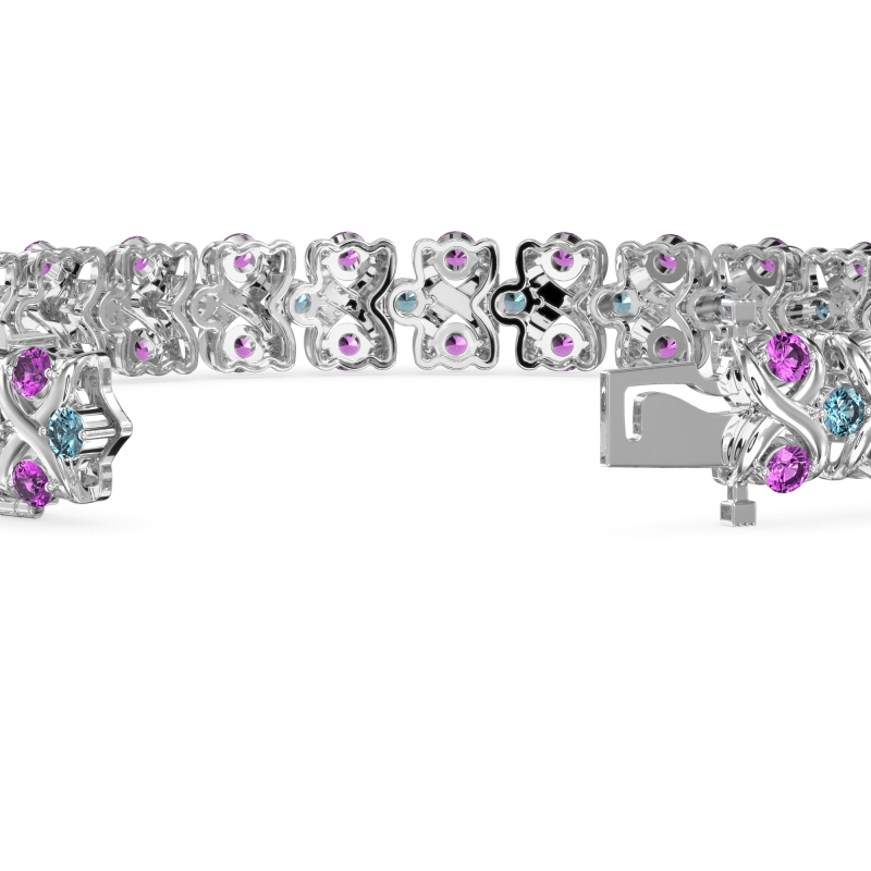 Infinity Gemstone Bracelet