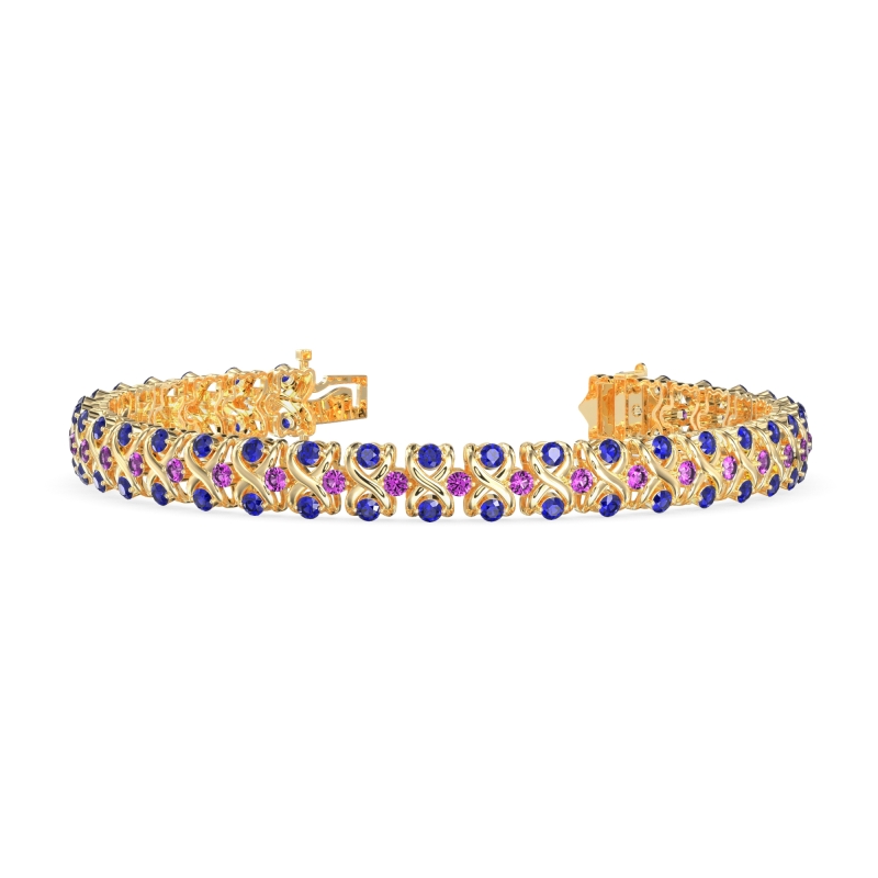 Infinity Gemstone Bracelet