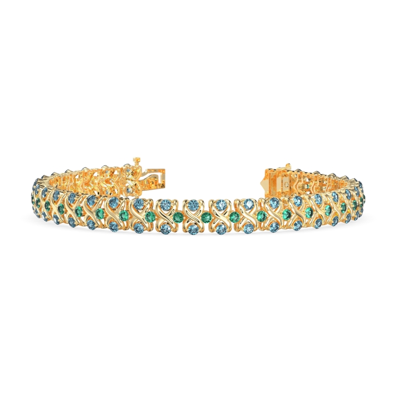 Infinity Gemstone Bracelet