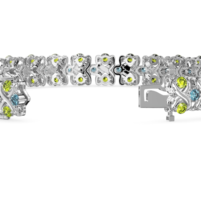 Infinity Gemstone Bracelet