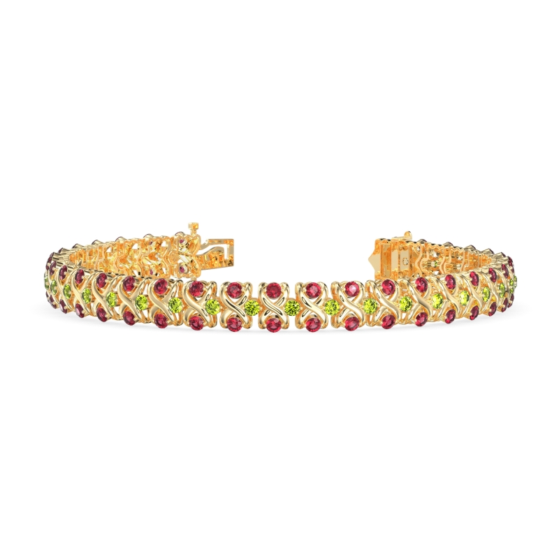 Infinity Gemstone Bracelet