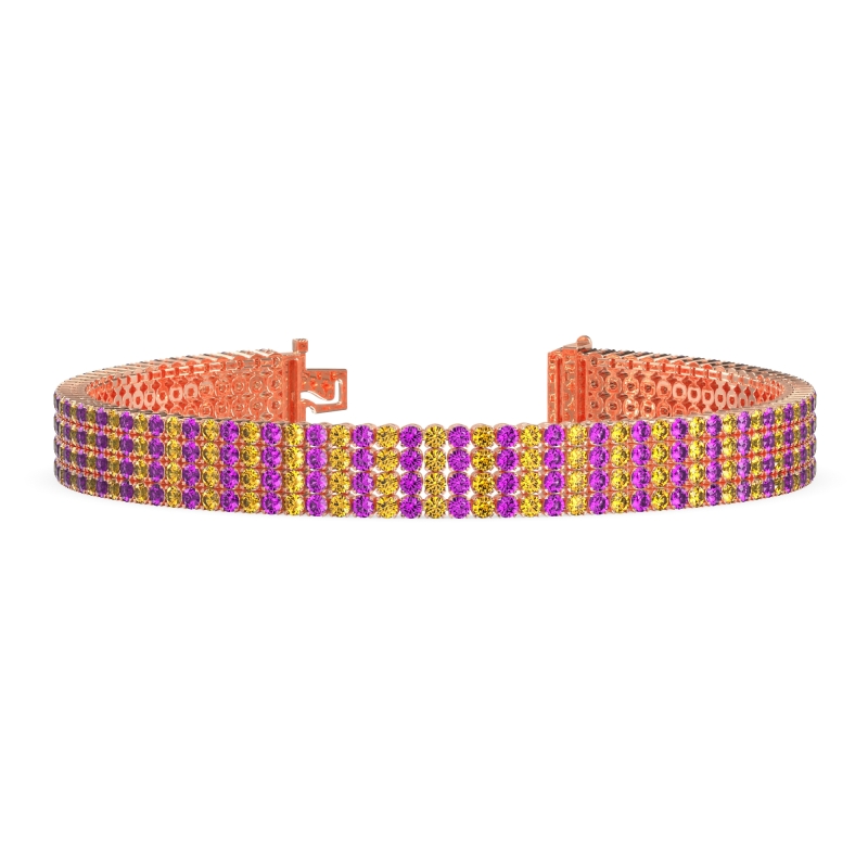 Four Row Tennis Bracelet