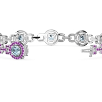 Fashion Gemstone Halo Bracelet