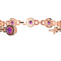 Fashion Gemstone Halo Bracelet