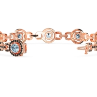 Fashion Gemstone Halo Bracelet